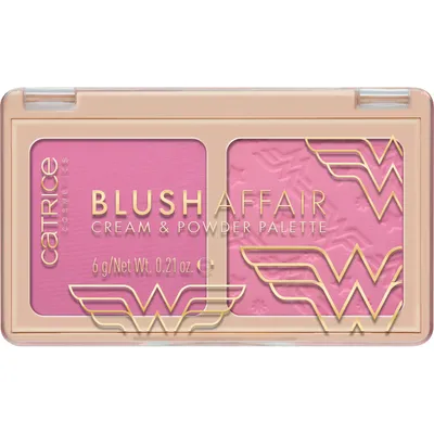 Catrice Wonder Woman, Blush Affair, Cream & Powder Palette (Paleta róży do twarzy)