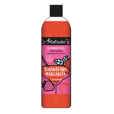 Melado Strawberry Margarita Shower Gel with Peeling (Truskawkowa Margarita, Peelingujący żel pod prysznic)
