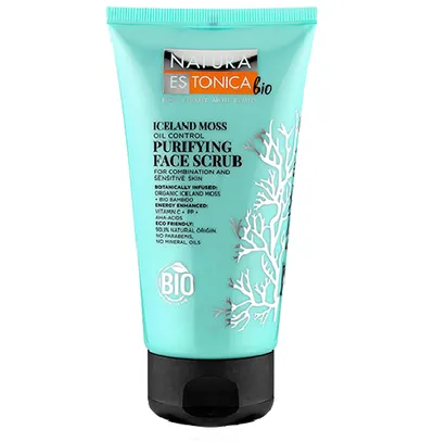 Natura Estonica Bio Iceland Moss, Purifying Face Scrub (Oczyszczający peeling do twarzy 'Płucnica Islandzka')