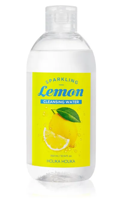 Holika Holika Sparkling Lemon, Cleansing Water (Woda oczyszczająca do skóry tłustej i problematycznej z wodą termalną)