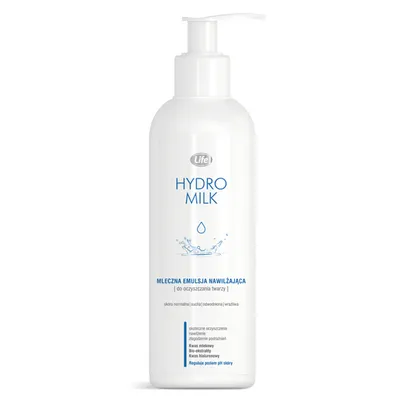 Life Hydro-Milk, Mleczna emulsja nawilżająca do oczyszczania twarzy