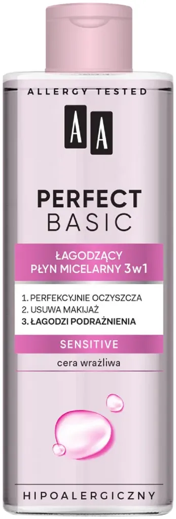 AA Perfect Basic, Łagodzący płyn micelarny 3 w 1 `Sensitive`