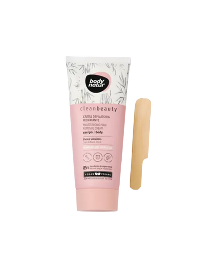 Body Natur Clean Beauty, Moisturizing Hair Removal Cream Body (Nawilżający krem do depilacji ciała)