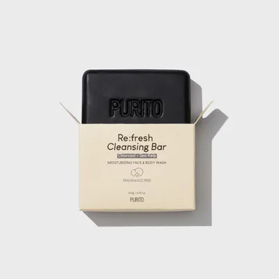 Purito Seoul Re:fresh Cleansing Bar (Oczyszczająco-odświeżająca kostka do mycia ciała i twarzy)