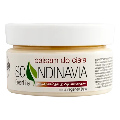 Scandinavia Green Line, Seria regenerująca, Pomarańcza z cynamonem, Balsam do ciała