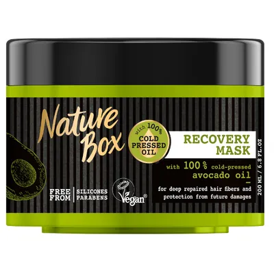 Nature Box Avocado Oil, Recovery Mask (Regenerująca maska do włosów z olejem z awokado)