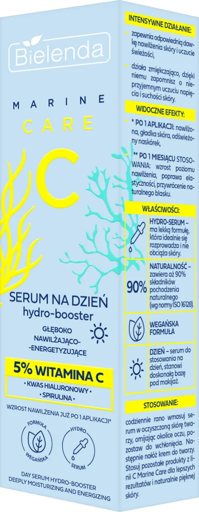 Bielenda Marine Care C, Serum na dzień hydro-booster głęboko nawilżająco-energetyzujące