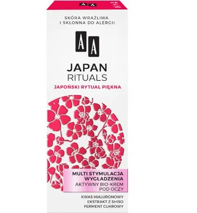 AA Japan Rituals Japoński Rytuał Piękna, Aktywny bio-krem pod oczy `Multi stymulacja wygładzenia`