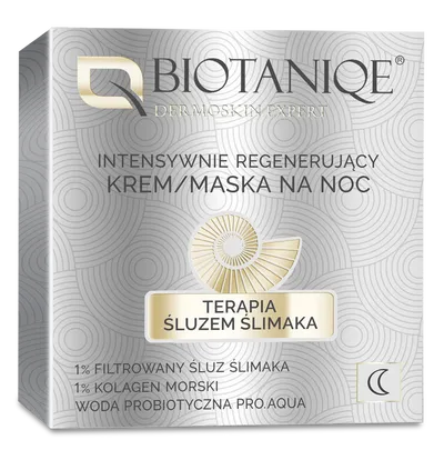 Biotaniqe Snail Repair Therapy, Intensive Night Repair Cream-Mask (Intensywnie regenerujący krem-maska ​​do twarzy na noc)