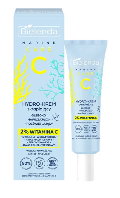 Bielenda Marine Care C, Hydro-krem skraplający głęboko nawilżająco-rozświetlający