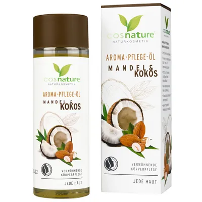 Cosnature Mandel & Kokos, Aroma-Pflege-Öl (Naturalny aromatyczny migdałowo-kokosowy olejek do pielęgnacji ciała)