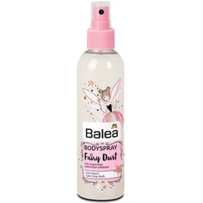 Balea Fairy Dust, Bodyspray (Spray do ciała z magicznymi efektami połysku i słodkim aromatem Cake - pop)