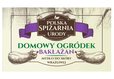 Polska Spiżarnia Urody Domowy Ogródek, Mydło do skóry wrażliwej `Bakłażan`
