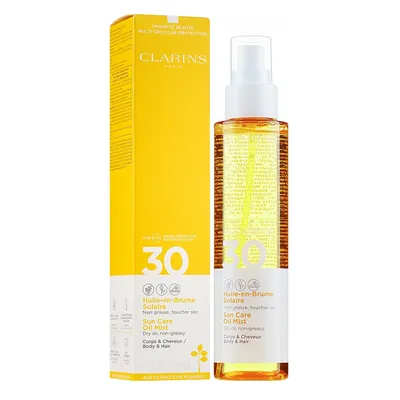 Clarins Sun Care Oil Mist (Przeciwsłoneczny suchy olejek w mgiełce do ciała i włosów SPF 30)
