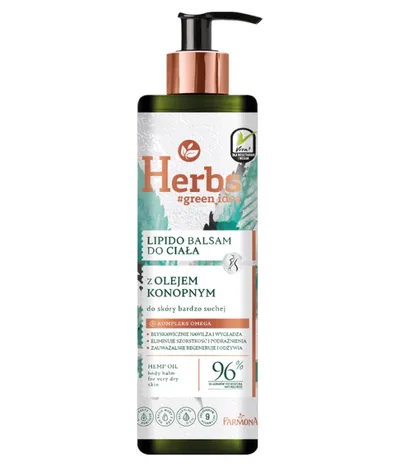 Herbs Lipido-balsam do ciała do skóry bardzo suchej `Olej konopny`
