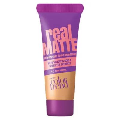 Avon Color Trend, Real Matte Full Coverage Liquid Foundation (Podkład matujący)
