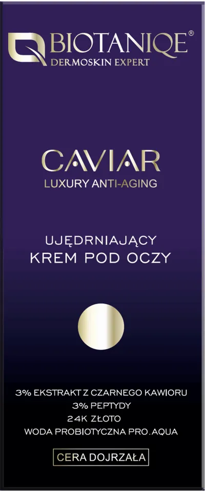 Biotaniqe Caviar Luxury Anti-aging, Ujędrniający krem pod oczy