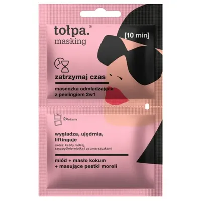 Tołpa Masking, Maseczka odmładzająca z peelingiem 2w1 `Zatrzymaj czas`