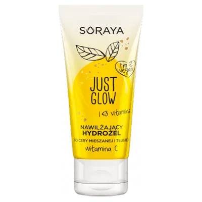 Soraya Just Glow, Nawilżający hydrożel do cery mieszanej i tłustej z witaminą C