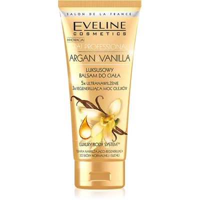 Eveline Cosmetics Spa! Proffesional, Luksusowy balsam do ciała do skóry normalnej i suchej "Argan & Vanilla"