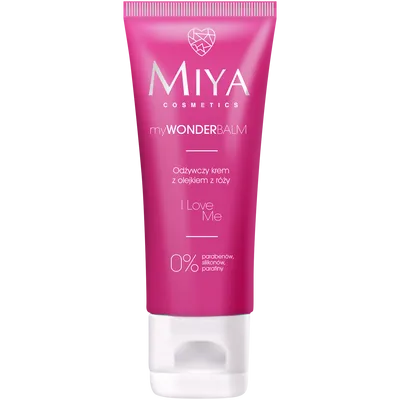 Miya Cosmetics myWONDERBALM I Love Me (Odżywczy krem z olejkiem z róży, do twarzy, rąk i ciała)
