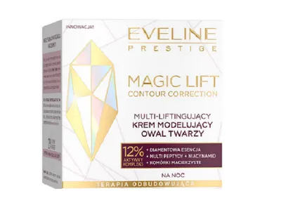 Eveline Cosmetics Prestige, Magic Lift, Multi-liftingujący krem modelujący owal twarzy na noc