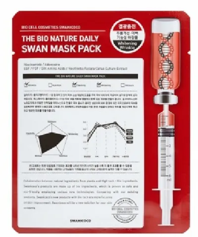 Swanicoco The Bio Nature Daily Swan Mask Pack (Przeciwzmarszczkowa maska w płacie)