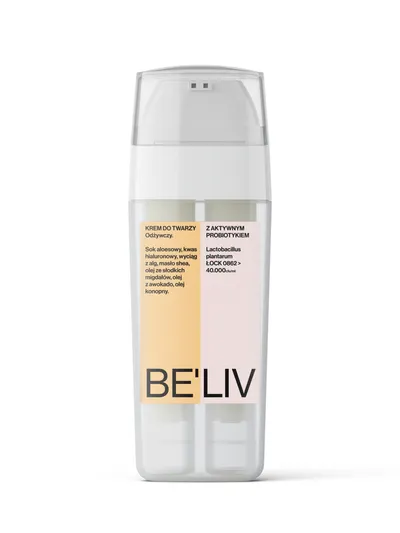 Be'liv Nourishing Face Cream with an Active Probiotic (Odżywczy krem do twarzy z aktywnym probiotykiem)