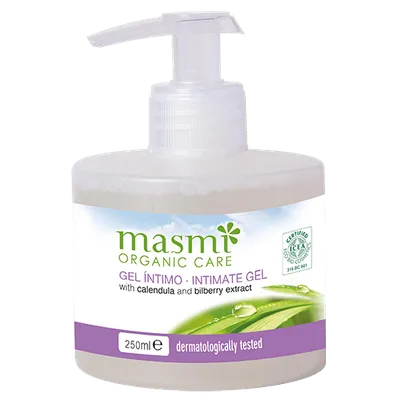 Masmi Organic Care, Intimate Gel (Delikatny żel do higieny intymnej z ekstraktem z nagietka i borówki)