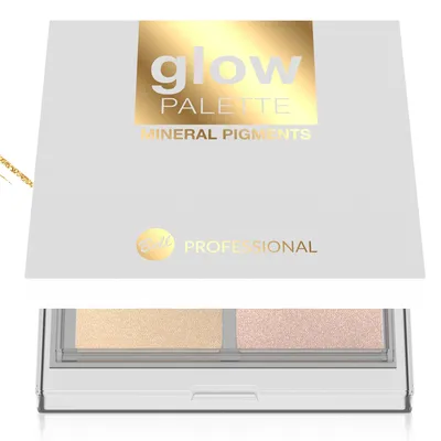 Bell Professional, Mineral Pigments Glow Palette (Paleta duo rozświetlaczy)