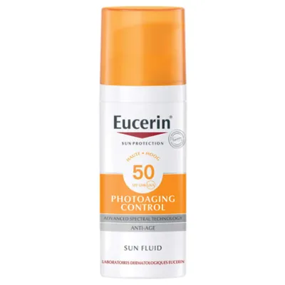 Eucerin Sun Fluid Photoaging Control SPF 50 (Ochronna emulsja przeciwzmarszczkowa SPF 50)