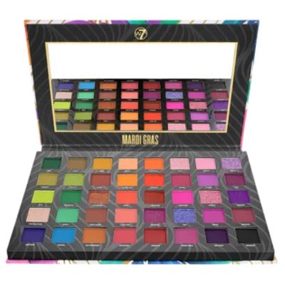 W7 Mardi Gras Pressed Pigments Palette (Paleta prasowanych pigmentów)