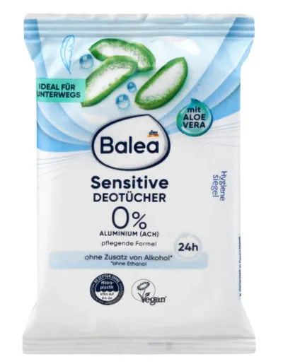 Balea Sensitive, Chusteczki dezodorujące