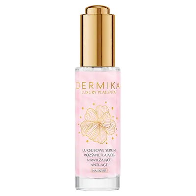 Dermika Luxury Placenta, Luksusowe serum rozświetlająco-nawilżające anti-age na dzień