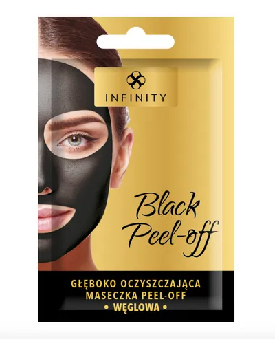 Infinity Black Peel-off, Głęboko oczyszczająca maseczka peel-off węglowa