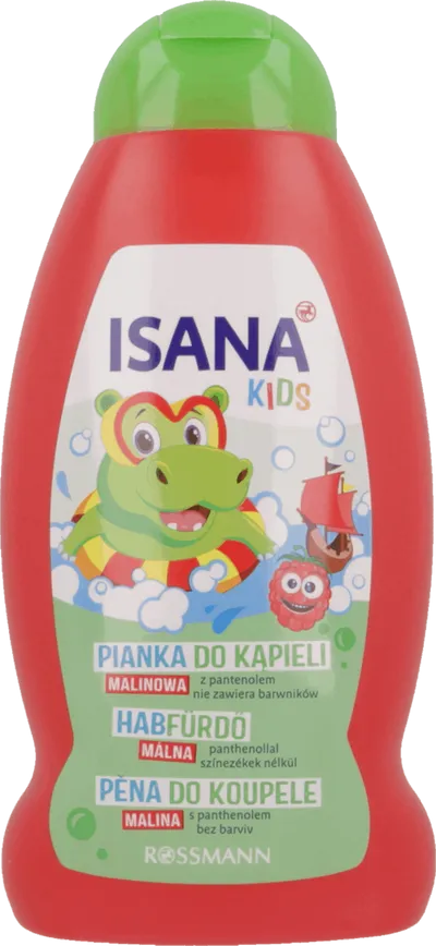Isana Kids, Pianka do kąpieli dla dzieci `Malinowa`
