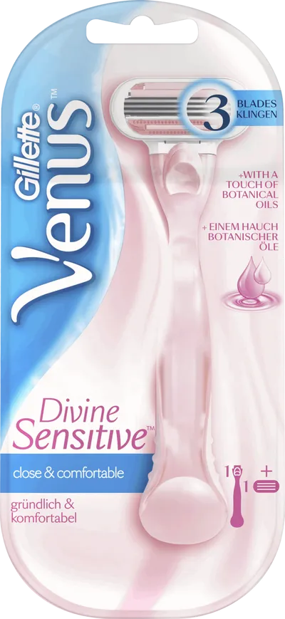 Gillette Divine Sensitive, Maszynka do golenia
