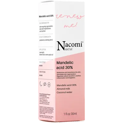 Nacomi Next Lvl, Re-new Me! Mandelic Acid 30% (Kwas migdałowy 30%)
