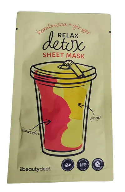 The Beauty Dept. Relax Detox ,Sheet Mask (Maska w płachcie z wyciągiem z imbiru)