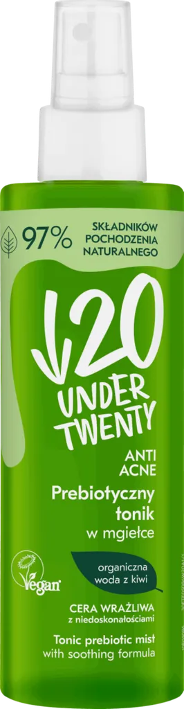 Under Twenty Anti Acne, Prebiotyczny tonik w mgiełce cera wrażliwa z niedoskonałościami