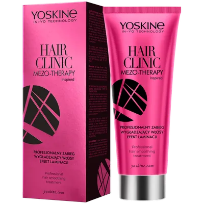 Yoskine Hair Clinic Mezo-Therapy, Efekt laminacji,  Profesjonalny zabieg wygładzający włosy