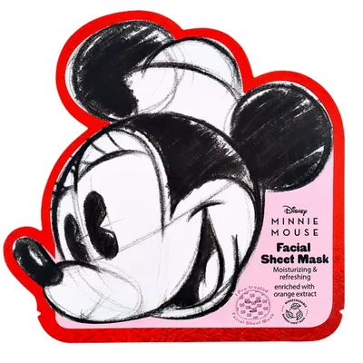 Action Disney, Minnie Mouse Facial Sheet Mask Moisturizing & Refreshing (Maseczka do twarzy)