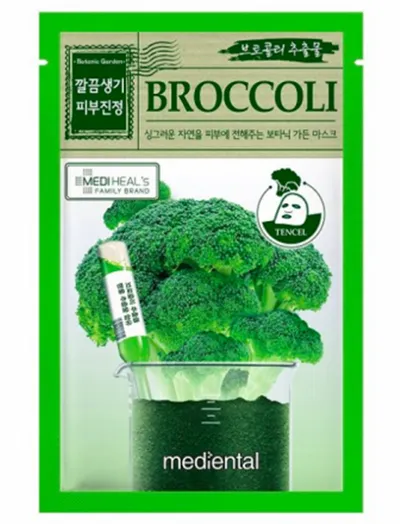 Mediheal Mediental, Botanic Garden, Broccoli Sheet Mask (Oczyszczająca maska w płachcie z ekstraktem z brokuła)