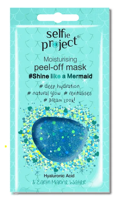 Selfie Project Shine Like a Mermaid, Nawilżająca maseczka peel-off