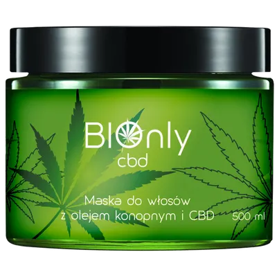 BIOnly CBD, Maska do włosów z olejem konopnym i CBD