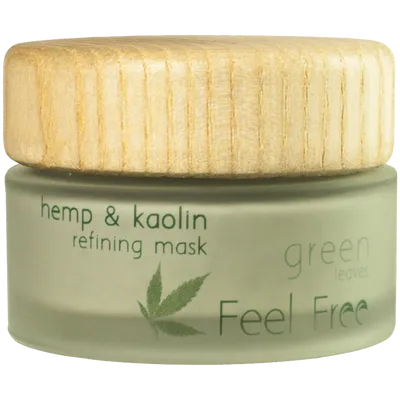 Feel Free Green Leaves, Hemp & Kaolin Refining Mask + Scrub (Oczyszczająca maska peelingująca do twarzy)
