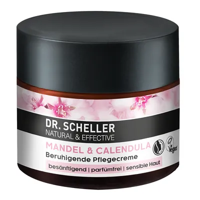 Dr. Scheller Mandel & Calendula, Beruhigende Pflegecreme (Łagodzący krem do twarzy `Nagietek i migdał`)