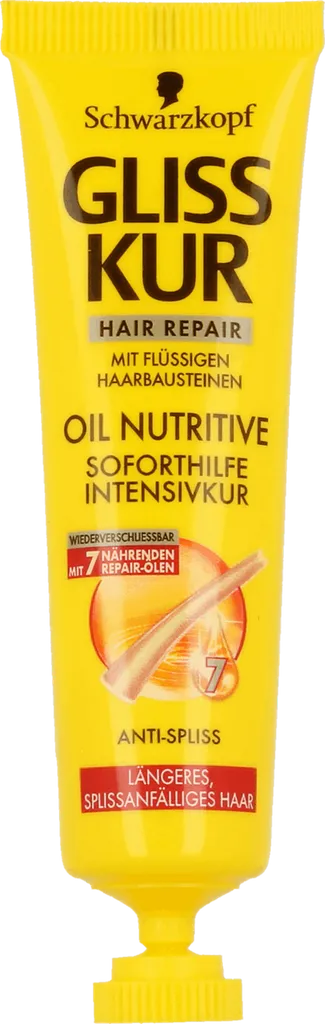 Schwarzkopf Gliss Kur Hair Repair, Oil Nutritive Soforthilfe Intensivkur (Odżywka do włosów 'Natychmiastowa terapia')