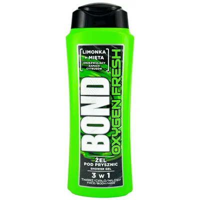 Bond Oxygen Fresh, 3 in 1 Shower Gel (Żel pod prysznic 3w1)