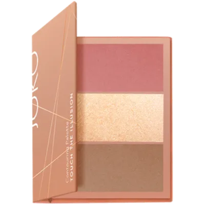 Joko Touch the Illusion, 3 in 1 Peach Contouring Palette (paleta do konturowania twarzy)